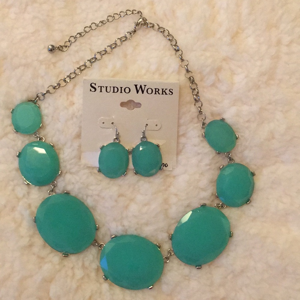 New necklace and earring set.